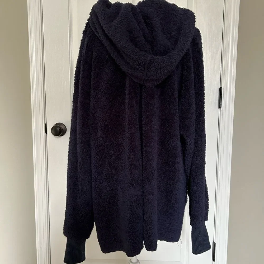 Hem & Thread Blue Super Comfy Hoodie Cardigan